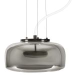 Ledvance Decor Glow Suspension Luminaire Noir 32W 2500lm - 830 Blanc Chaud | 380mm