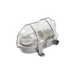 Interlight Bulkhead Bulley Gris Thermoplast max. 25W | 170x125mm - IP54 - Convient pour 1x E27