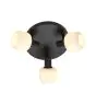 Nordlux Milford Plafondlamp Glas Mini 3-Rondel Zwart | Geschikt voor 3x E14