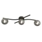 Emibig Plafondlamp Opus Staal Zwart | Geschikt voor 3x E14 - Max 10W