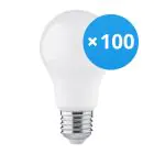 Voordeelpak 100x Bright Choice LED Lamp E27 Peer Mat 4.9W 470lm - 830 Warm Wit | Vervangt 40W
